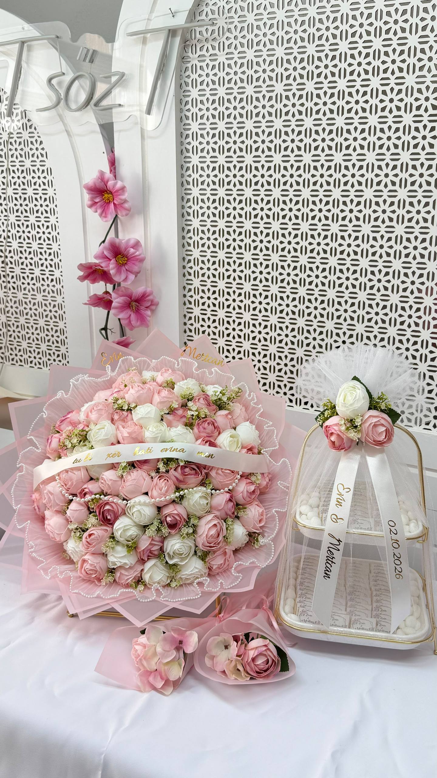 70 Adet Şakayık Set Pembe